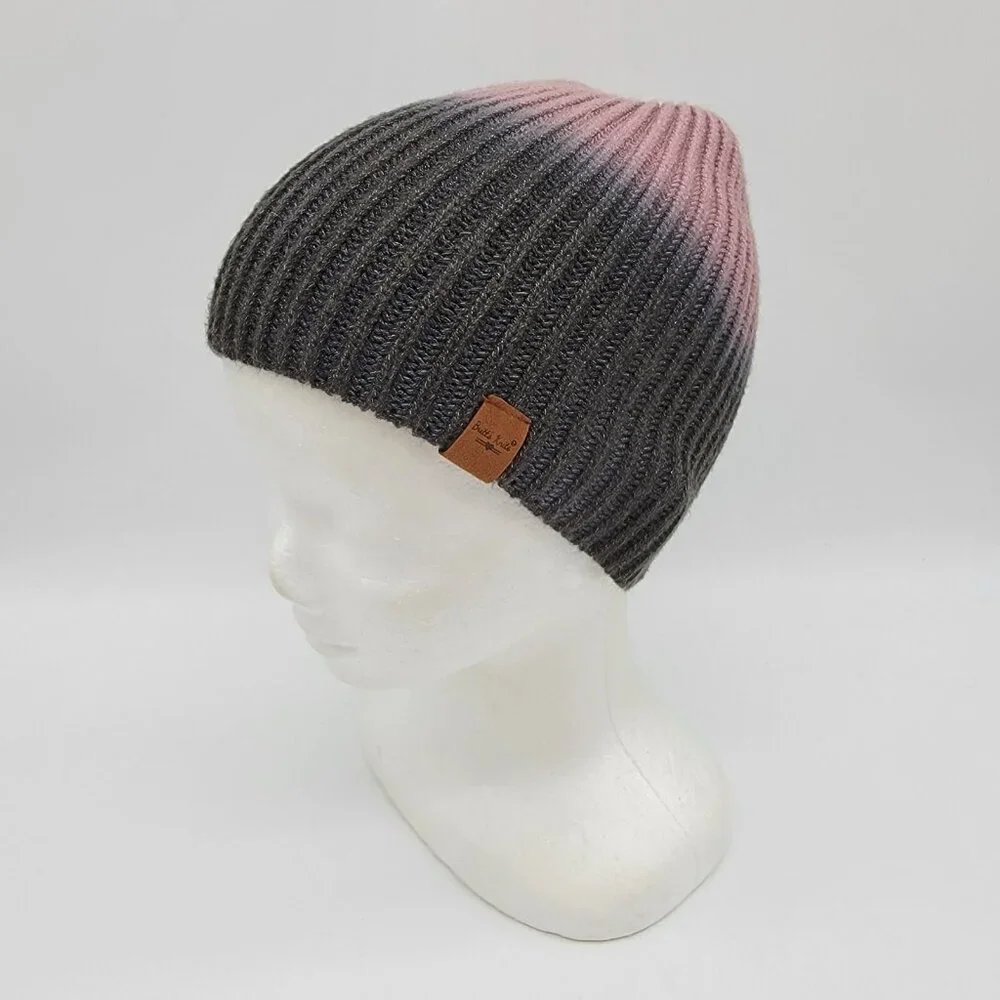 Britts Knits Girls Ski Cap Knit Double‎ Dip Ombre Beanie Hat